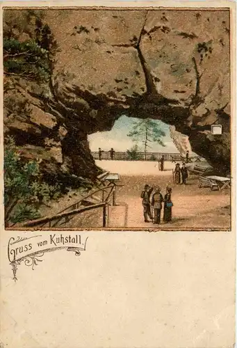 Gruss vom Kuhstall - Litho -288464