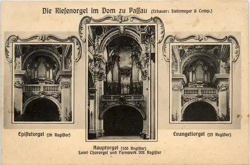 Die Riesenorgel im Dom zu Passau -288358