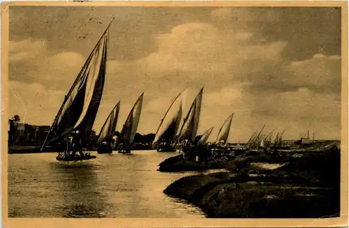 Egypt - Sailing boats on the Nile -287772