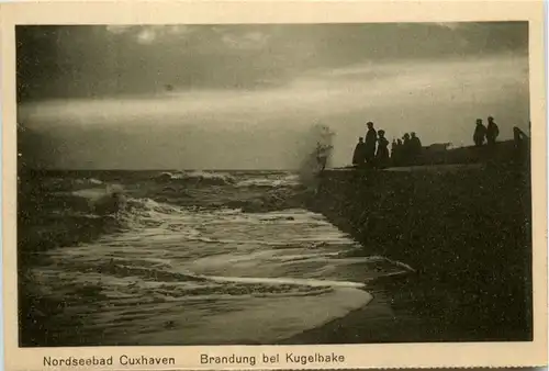 Cuxhaven - Brandung bei Kugelhake -289072