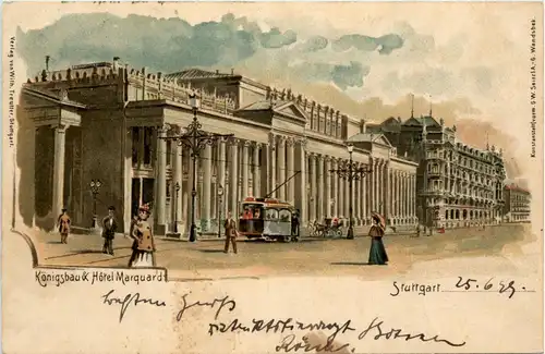 Gruss au Stuttgart - Litho -289852