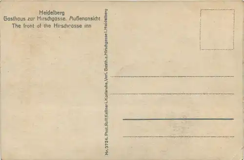 Heidelberg - Gasthaus zur Hirschgasse -289912