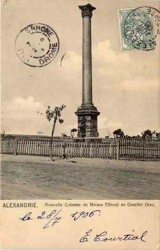 Alexandria - Nouvelle Colonne de Minasa Effendi -288334