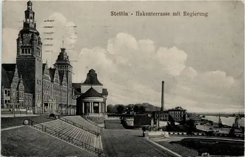 Stettin - Hakenterasse mit Regierung -289660