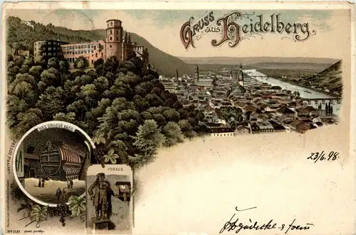 Gruss aus Heidelberg - Litho -289910