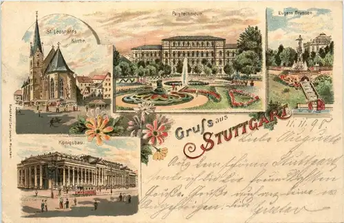 Gruss au Stuttgart - Litho -289848