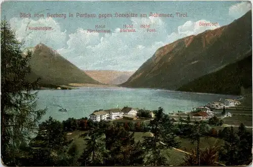 Achensee, Pertisau, Blick vom Seeberg gegen Seespitze -324312