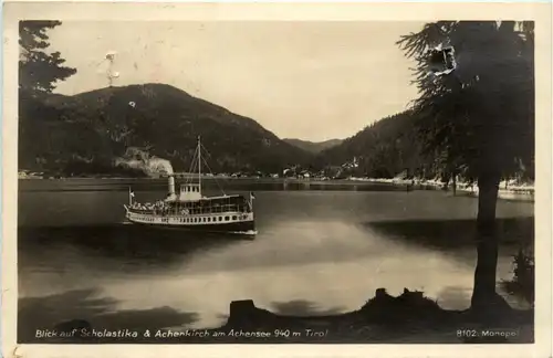 Achensee, Blick auf Scholastika und Achenkirch -324328