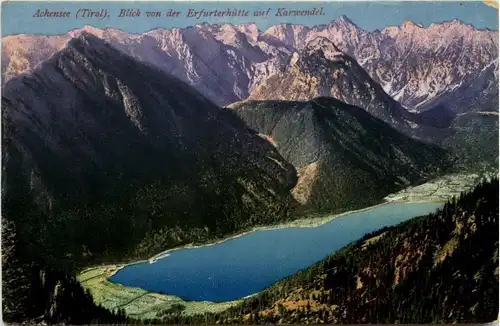 Achensee, Blick von der Erfurterhütte auf Karwendel -324410
