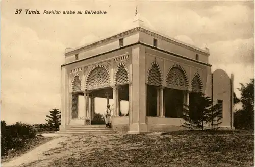 Tunis - Pavillon arabe au Belvedere -289964