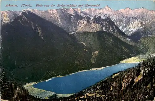 Der Achensee, Blick von der erfurterhütte auf Karwendel -324420