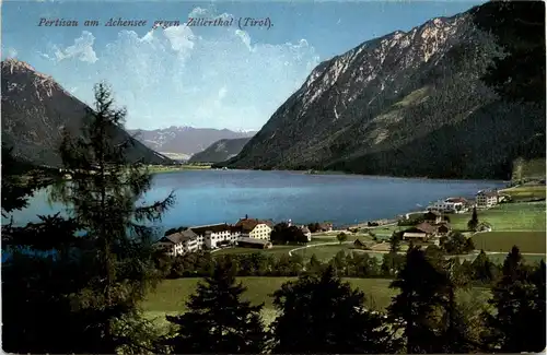 Achensee/Tirol Orte und Umgebung, Achensee, Pertisau, gegen Zillertal -324628