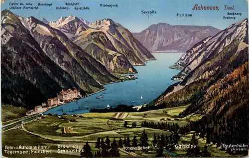 Achensee/Tirol, Orte und Umgebung - div.Berge und umgebung von oben -324242