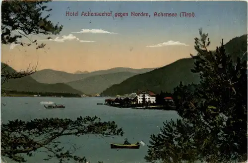 Achensee , Hotel Achenseehof gegen Norden -324262