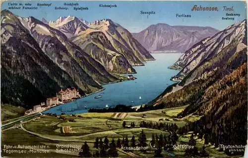 Der Achensee, div.Berge und Gasthöfe -324418