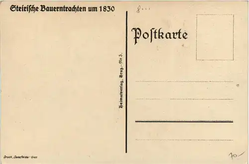 Steirische Bauerntrachten um 1830 -290930