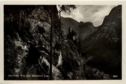 Achensee/Tirol, Orte und Umgebung - Achensee , Weg zum Bärenbad Alpe -324254