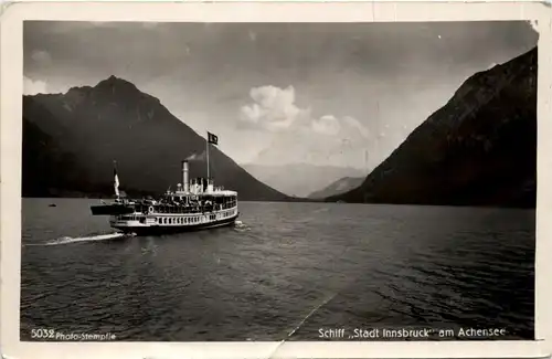 Achensee/Tirol Orte und Umgebung, Achensee, Schiff Stadt Innsbruck -324514