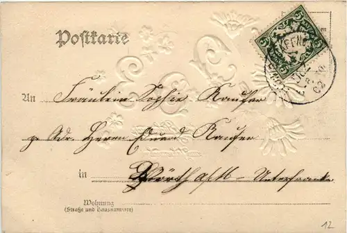 Neues Jahr 1903 Jahreszahl - Prägekarte -278656