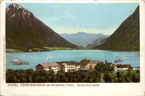 Achensee, Hotel Fürstenhaus, Blick auf Eben -325972