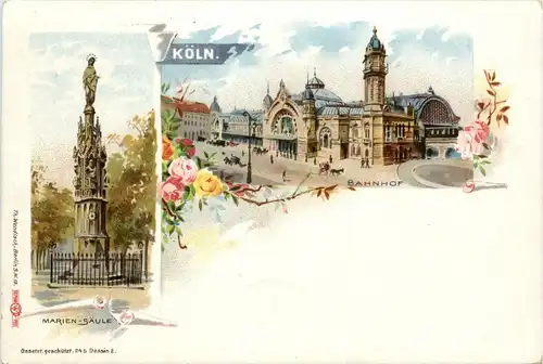 Köln - Bahnhof Litho -279358