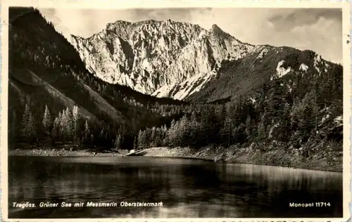 Tragöss-Oberort/Steiermark und Umgebung - Grüner See mit Messnerin -325602