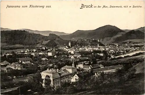 Bruck a.d. Mur/Steiermark - Panorama vom Klosterweg aus -325494