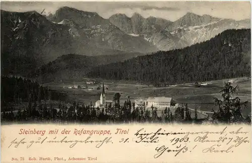 Achensee/Tirol und Umgebung - Steinberg mit der Rofangruppe -325798