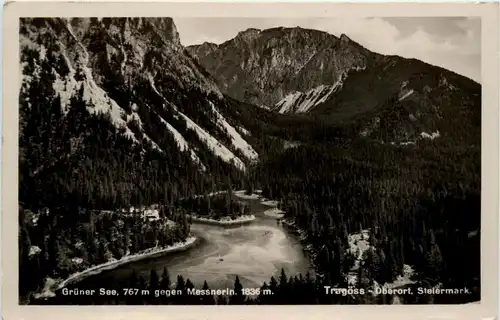 Tragöss-Oberort/Steiermark und Umgebung - Grüner See gegen Messnerin -325614