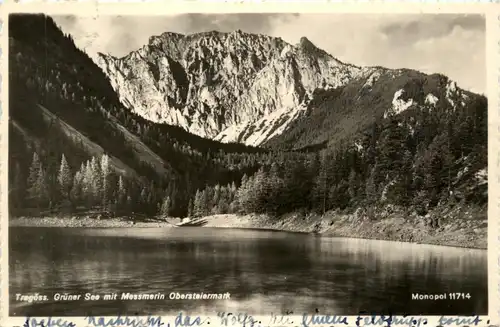 Tragöss-Oberort/Steiermark und Umgebung - Grüner See mit Messnerin -325620