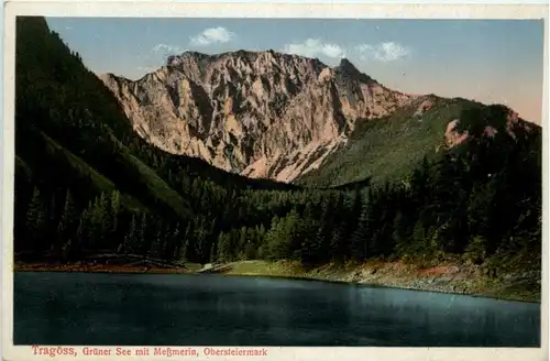 Tragöss-Oberort/Steiermark und Umgebung - Grüner See mit Messnerin -325570
