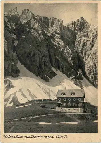 Achensee/Tirol und Umgebung - Karwendel: Falkenhütte mit Lalidererwand -325934