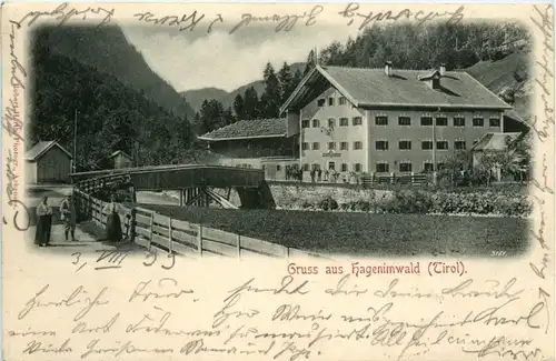 Achensee/Tirol und Umgebung - Gruss aus Hagenimwald -327076