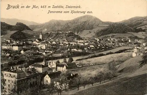 Bruck a.d. Mur/Steiermark - Panorama vom klosterweg aus -325486