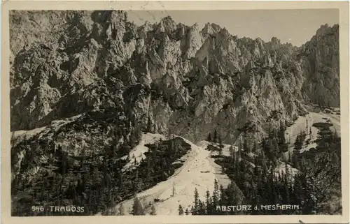 Tragöss-Oberort/Steiermark und Umgebung - Absturz a. Messnerin -325546