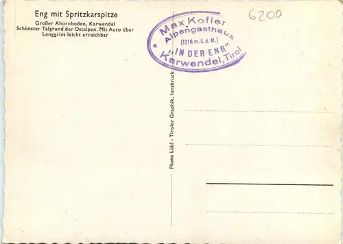 Tirol/div. Orte, Berge und Umgebung - Eng mit Spritzkarspitze -326256