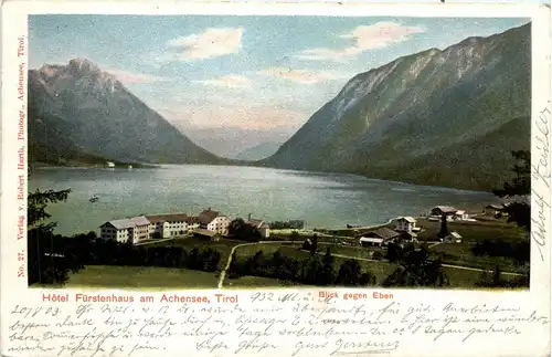 Achensee/Tirol und Umgebung - Hotel Fürstenhaus - Blick gegen Eben -325726