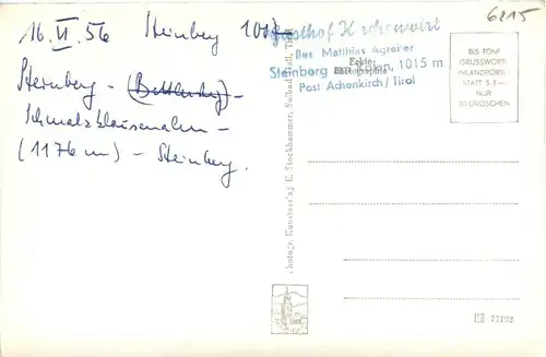 Achensee/Tirol und Umgebung - Steinberg m. Rofangebirge -325746