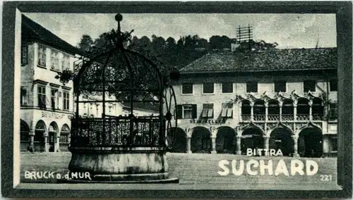 Bruck a.d. Mur/Steiermark - Suchard Sammlerkarte - Hauptplatz Brunnen -326606