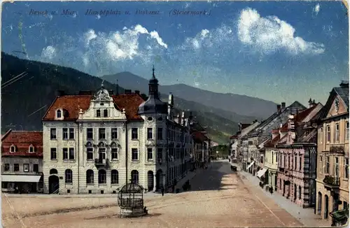 Bruck a.d. Mur/Steiermark - Hauptplatz und Postamt -327038