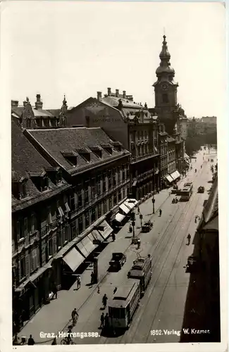 Herrengasse mit Strassenbahn - Graz -291304