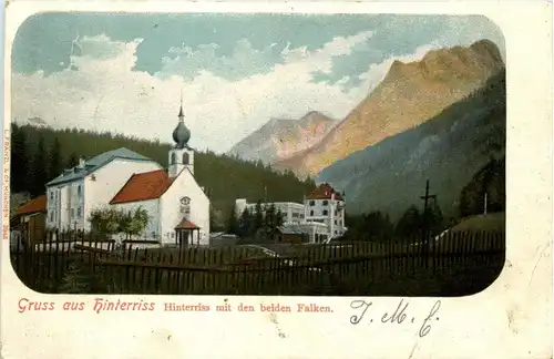 Achensee/Tirol und Umgebung - Hinterriss mit den beiden Falken -326976