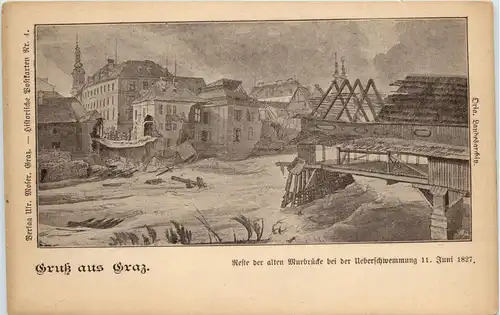 Gruss aus Graz - Überschwemmung 1827 -292058