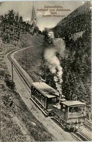 Achensee/Tirol und Umgebung - Zahnradbahn - Auffahrt zum Achensee -327078