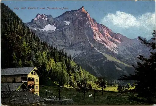 Karwendel: Eng mit Eiskarl und Spritzkarlspitz -326364