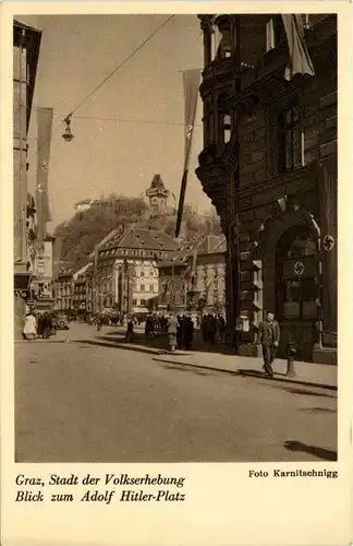 Graz Stadt der Volkserhebung - Adolf Hitler Platz -291604