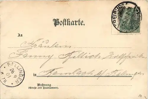 Gruss aus Freiburg - Litho -292658