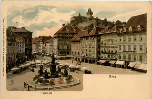 Graz - Hauptplatz Litho -292278