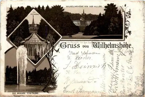 Gruss von der Wilhelmshöhe - Litho 1893 -293154