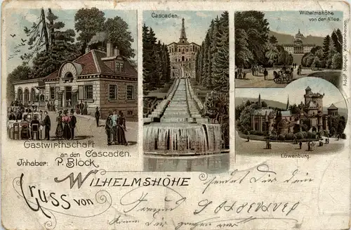 Gruss von der Wilhelmshöhe - Litho -293150